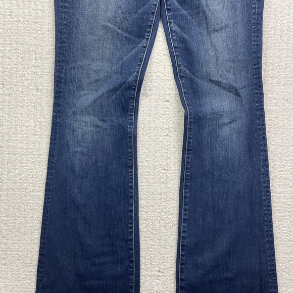 American Eagle Kick Boot Jeans Women’s Size 10 Long Super Stretch Cowboy Flare - Picture 3 of 12